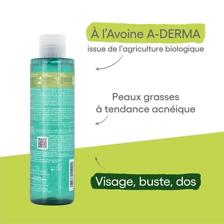 A-Derma Biology AC Gel Limpiador Espumoso Purificante Pieles grasas con tendencia acneica 200ml