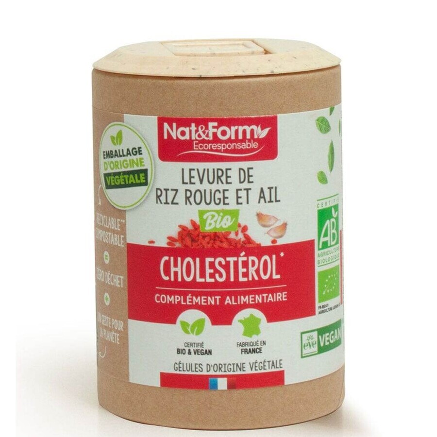 Nat&Form Organic Red Rice Yeast and Garlic Cholesterol 200 Capsules