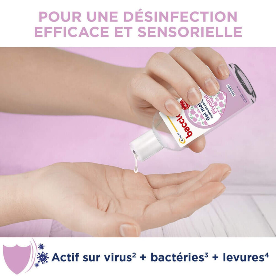 Baccide Gel Mains Désinfectant Hydroalcoolique Pivoine Peaux sensibles 100ml