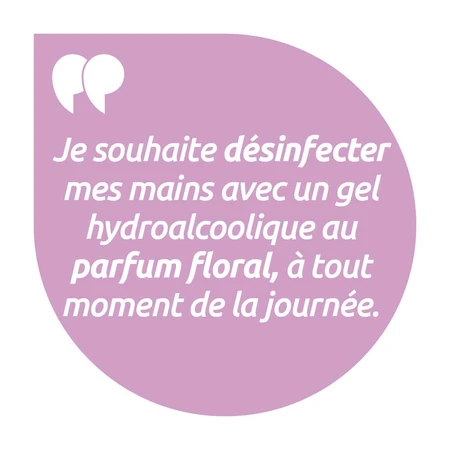 Baccide Gel Mains Désinfectant Hydroalcoolique Pivoine Peaux sensibles 100ml