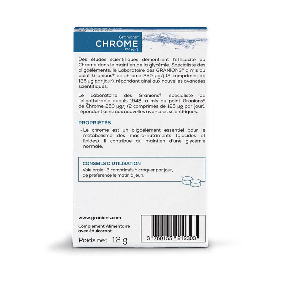 Granions Crom 250µg 60 comprimate