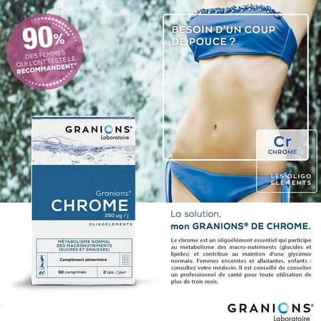 Graniones Cromo 250µg 60 comprimidos
