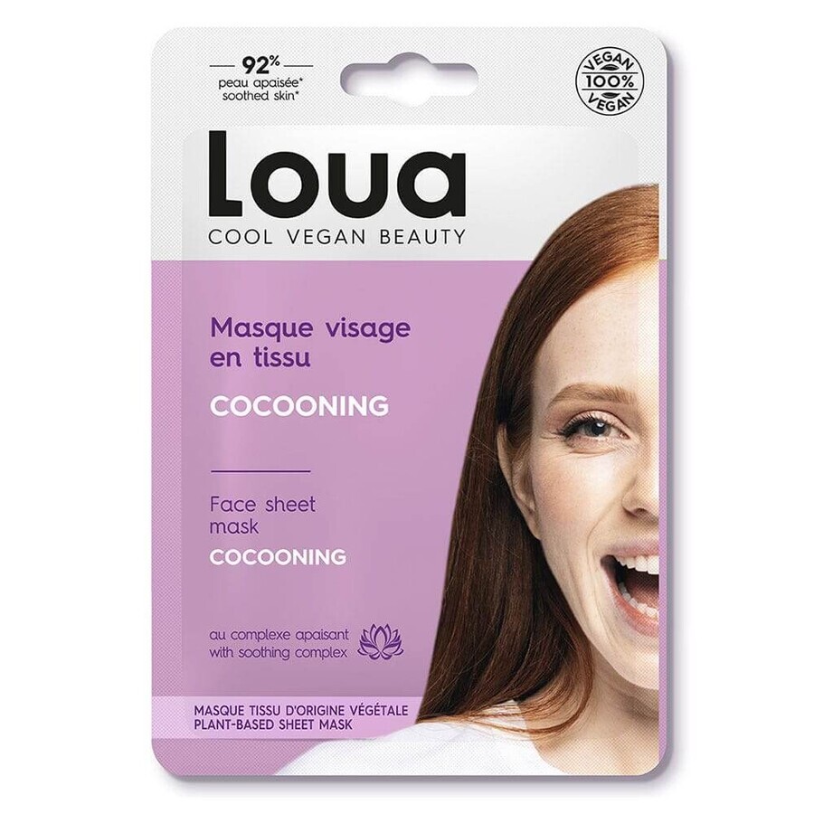 Acquista Loua Masque en tissu Visage Cocooning tous types de peaux 1 unité Loua Masque en tissu Visage Cocooning tous types de peaux 1 unité