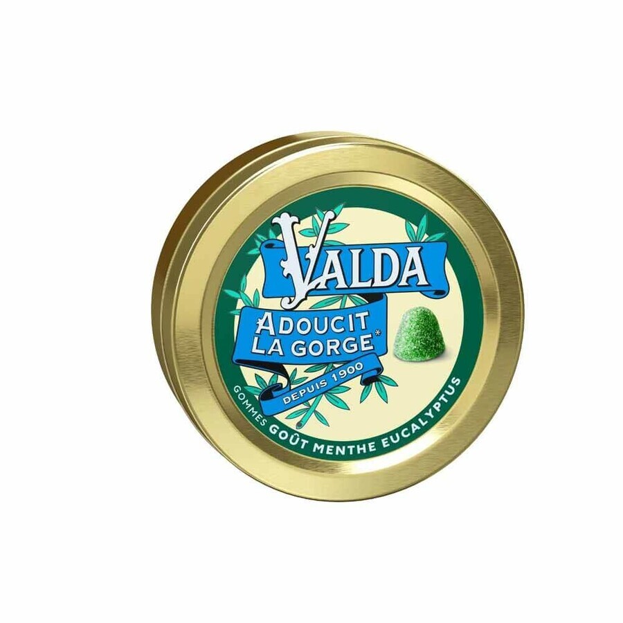 Valda Gumă de mentă și eucalipt 140g Valda Gumă de mentă și eucalipt 140g