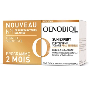 Oenobiol Zon Expert Zon Voorbereider Gevoelige Huid 2x30 Capsules