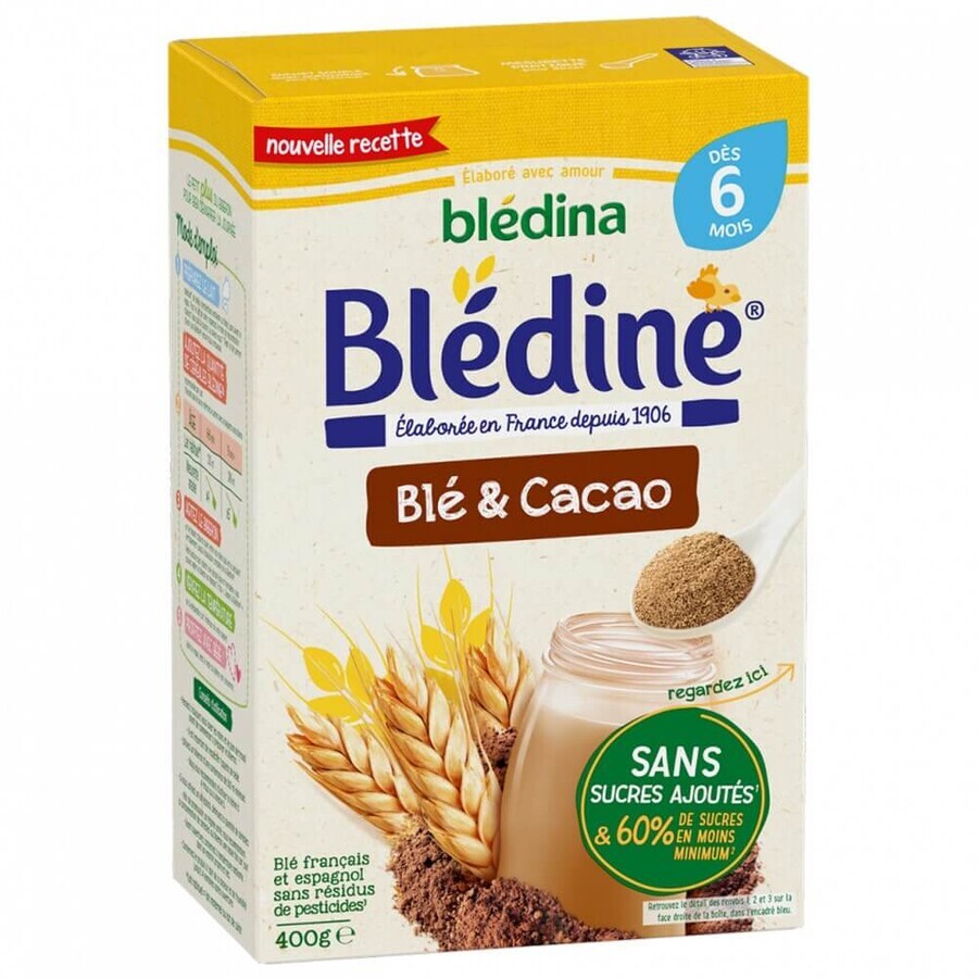 Buy Blédine Blédine Cereal Powder Wheat and Cocoa 6 months+ 400g Blédine Blédine Cereal Powder Wheat and Cocoa 6 months+ 400g
