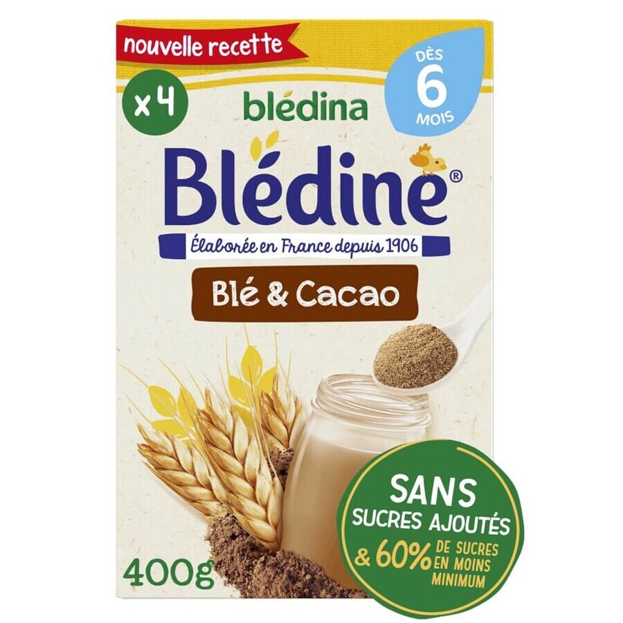 Blédine Blédine Cereal Powder Wheat and Cocoa 6 months+ 400g Blédine Blédine Cereal Powder Wheat and Cocoa 6 months+ 400g