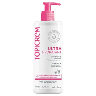 Topicrem Ultra-Hydratant Ultra Moisturizing Body Milk For Sensitive And Dry Skin Peaux Sensibles Et Seches 1L
