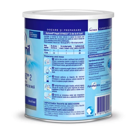 Pepti Syneo 2 melkvoeding, 6-12 maanden, 400 g, Aptamil