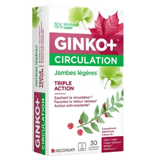 Ginko+ Piernas Ligeras para la Circulación 30 comprimidos