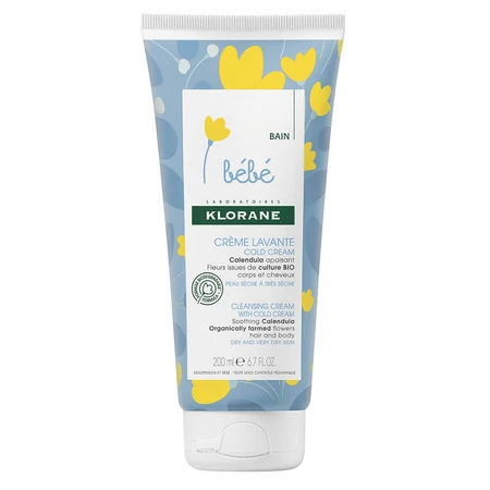 Klorane Baby Reinigingscrème Koud 200ml