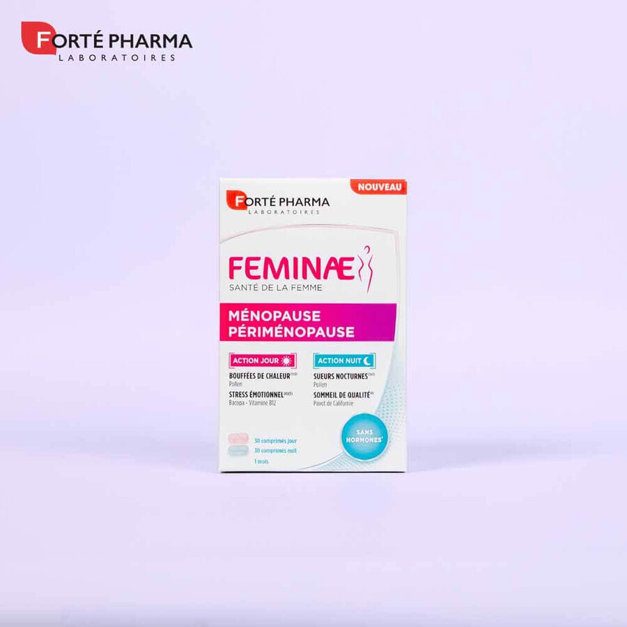 Forté Pharma Féminae Ménopause Périménopause Senza ormoni 60 compresse Forté Pharma Féminae Ménopause Périménopause Senza ormoni 60 compresse