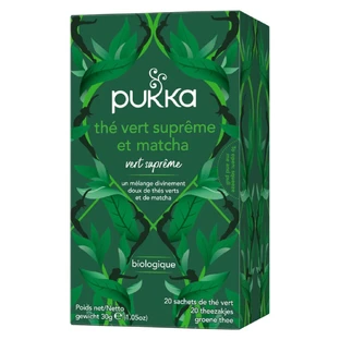 Pukka Energie en Vitaliteit Thee - Suprême matcha groene thee x 20 builtjes