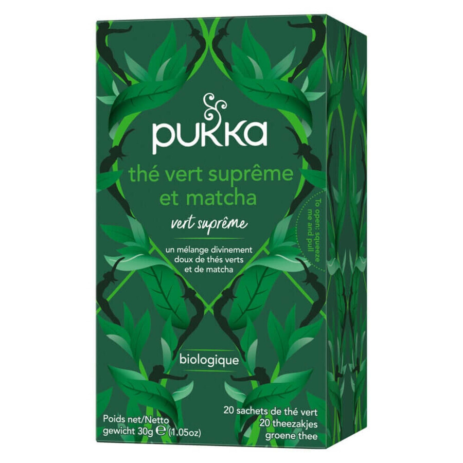 Pukka Té Energía y Vitalidad - Suprême té verde matcha x 20 bolsitas