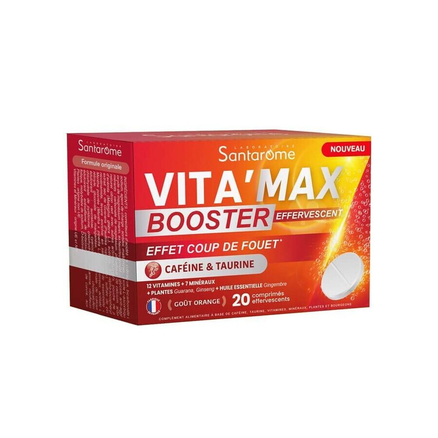 Santarome Vita'max Boost effervescente anti-fatica Gusto arancione 20 compresse
