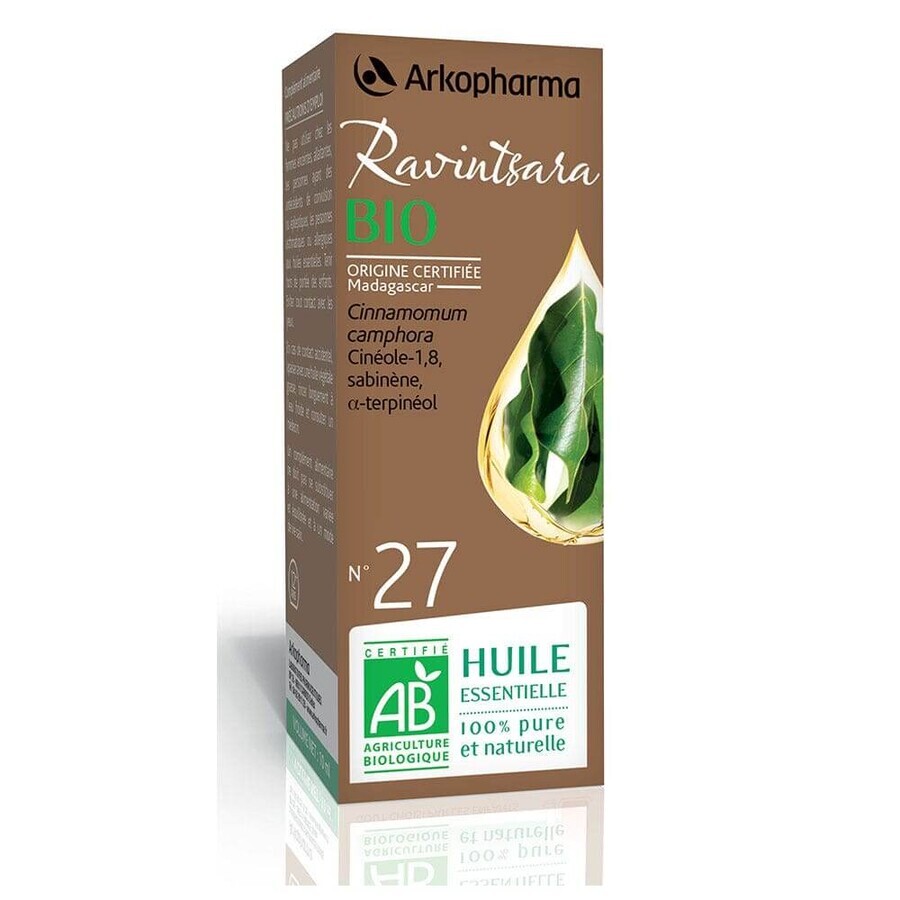 Arkopharma Arkoessentiel Huile Essentielle N°27 Ravintsara (cinnamomum camphora) 5ml