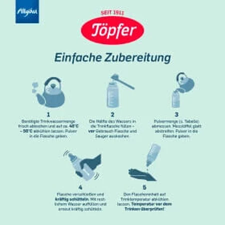 Geitenmelkpoeder formule 1 Bio Lactana, 400 g, Topfer