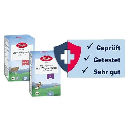 Geitenmelkpoeder formule 1 Bio Lactana, 400 g, Topfer