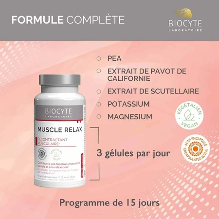 Biocyte Health Muscle Relaxation x45 capsules