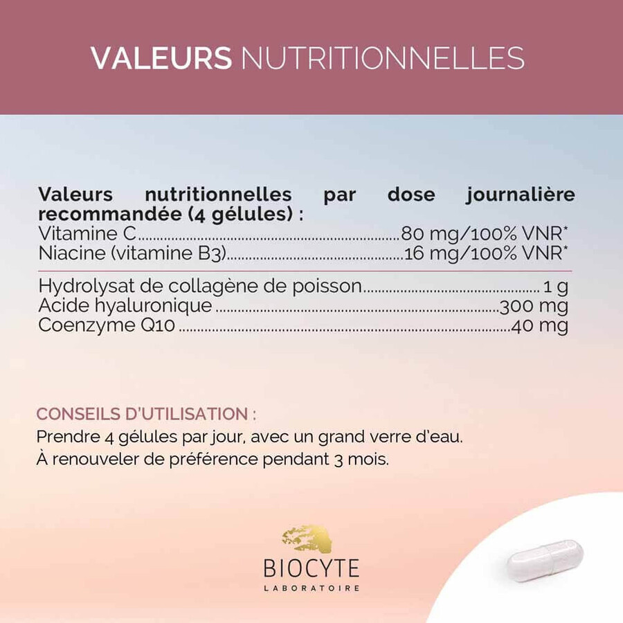Biocyte Antirid Colagen HA 1300mg Frumusețe și fermitate 80 capsule