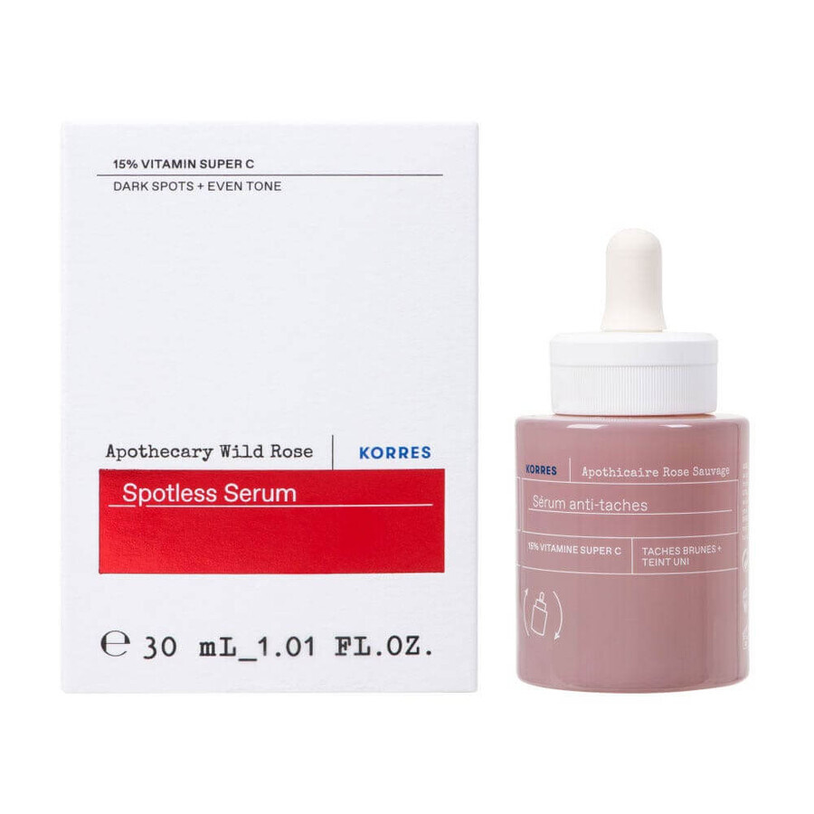 Korres Rose Sauvage Sérum anti-taches 15% Super Vitamine C 30ml
