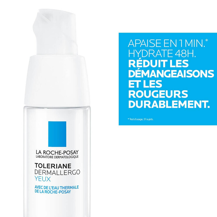 La Roche-Posay Toleriane Dermallergo Eyes Hidratarea zilnică a ochilor Piele sensibilă 20ml La Roche-Posay Toleriane Dermallergo Eyes Hidratarea zilnică a ochilor Piele sensibilă 20ml
