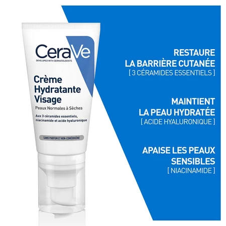 Cerave Face Creme Hydratante Visage 52ml