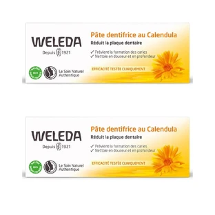 Weleda Calendula Toothpaste Reduces Dental Plaque 2x75ml