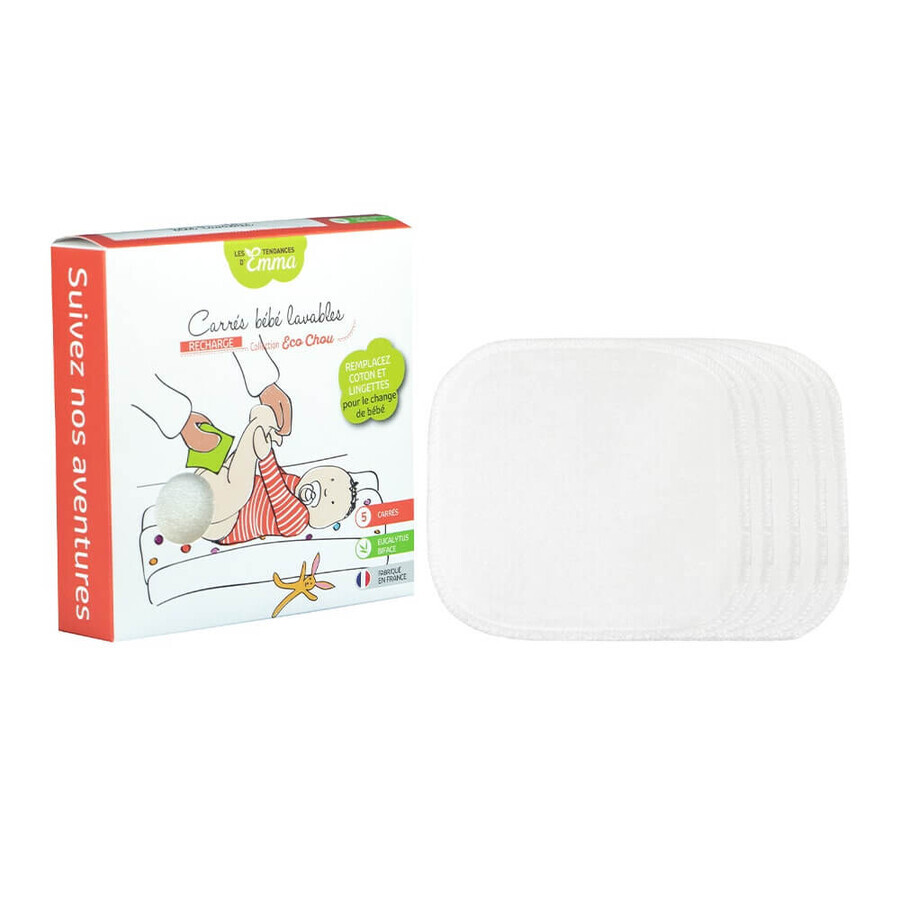 Les Tendances D'Emma Eco Chou Washable Baby Edges Eucalyptus x5