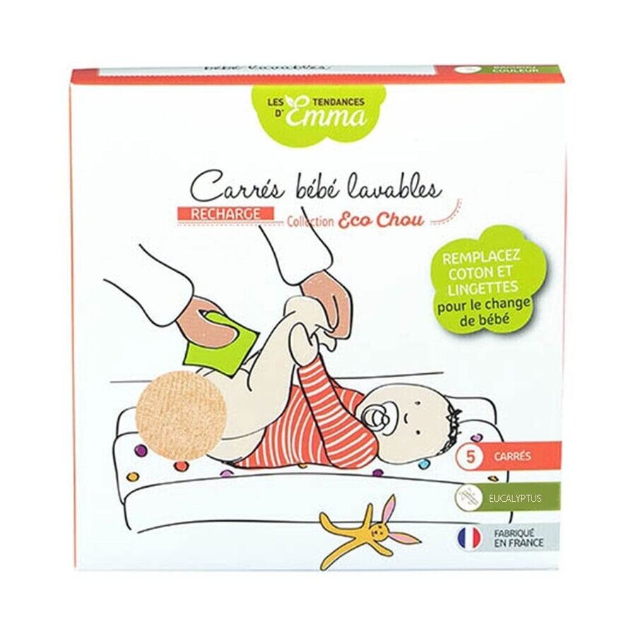 Les Tendances D'Emma Eco Chou Washable Baby Edges Eucalyptus x5
