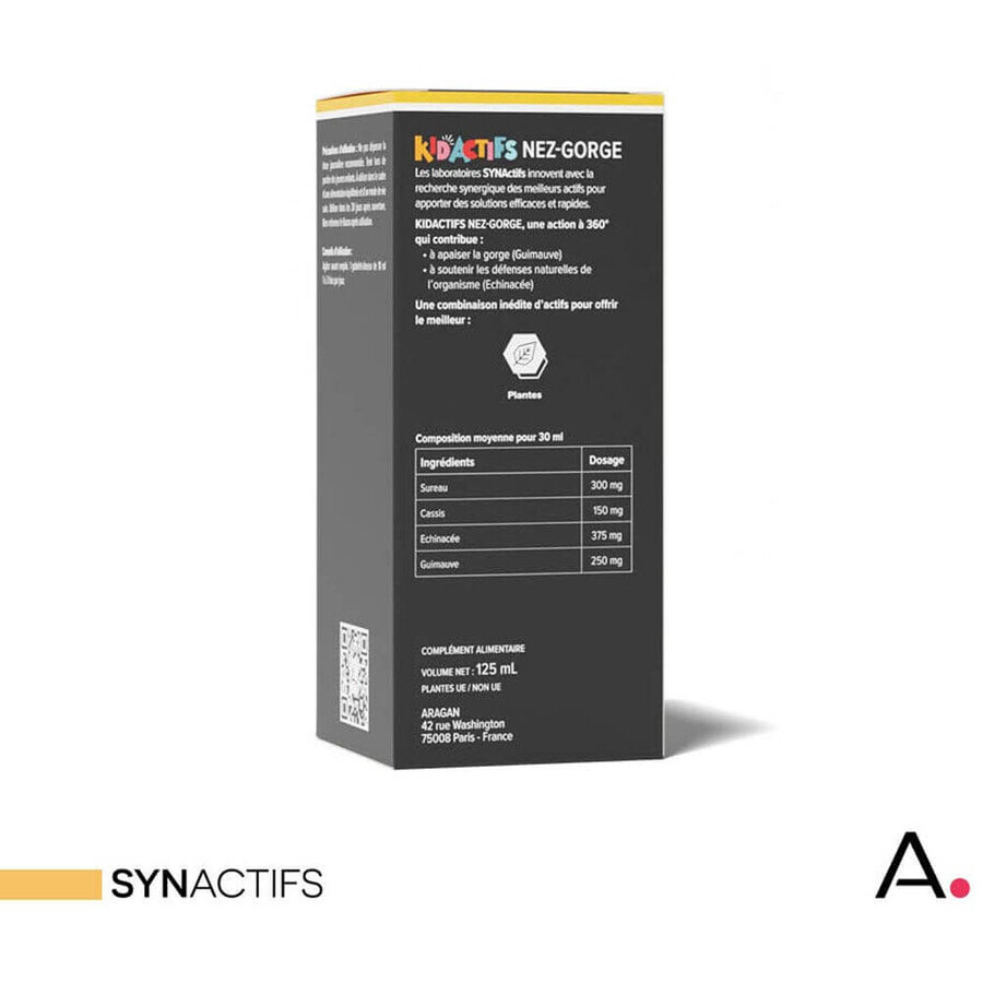 Aragan Synactifs KidActifs Nose-Throat 125 ml