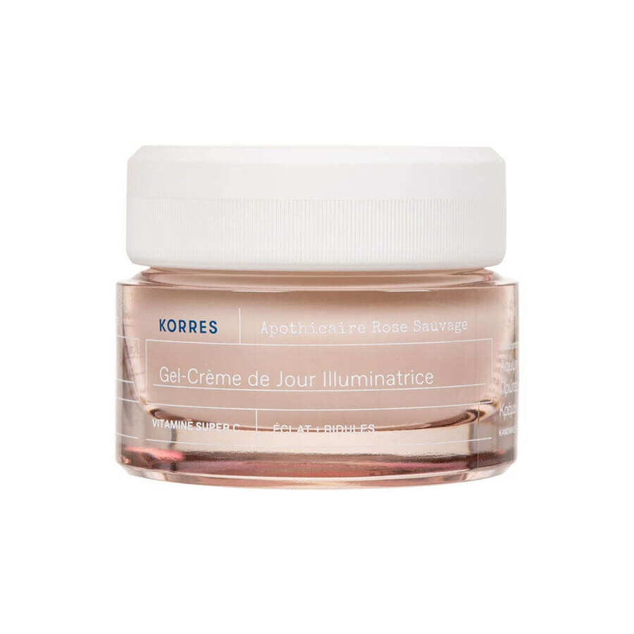 Korres Wilde Roos Hydraterende en verhelderende gel-crème 40 ml Korres Wilde Roos Hydraterende en verhelderende gel-crème 40 ml
