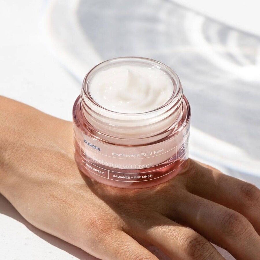 Korres Wilde Roos Hydraterende en verhelderende gel-crème 40 ml Korres Wilde Roos Hydraterende en verhelderende gel-crème 40 ml