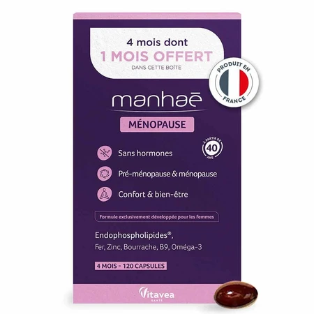 Manhaé Hormoonvrije Menopauze 120 capsules