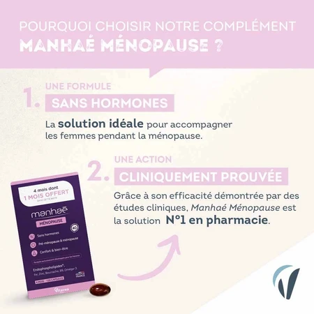 Manhaé Hormoonvrije Menopauze 120 capsules