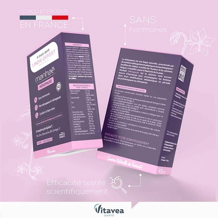 Manhaé Hormoonvrije Menopauze 120 capsules