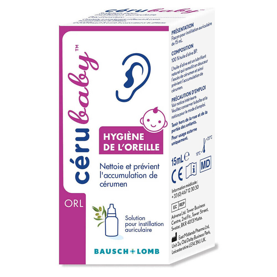 Bausch&Lomb Pulizia delle Orecchie Cerubaby 15ml