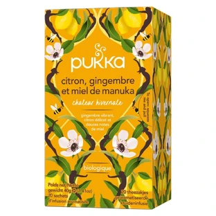 Pukka Immune Defence Infusion - Limón, Jengibre y Miel de Manuka x 20 bolsitas