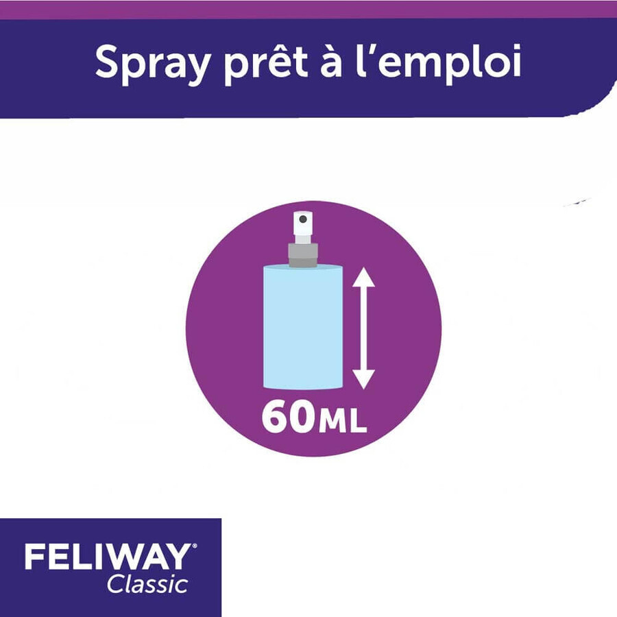 Feliway Classic Pheromone Spray Solution Cat 60 ml Feliway Classic Pheromone Spray Solution Cat 60 ml