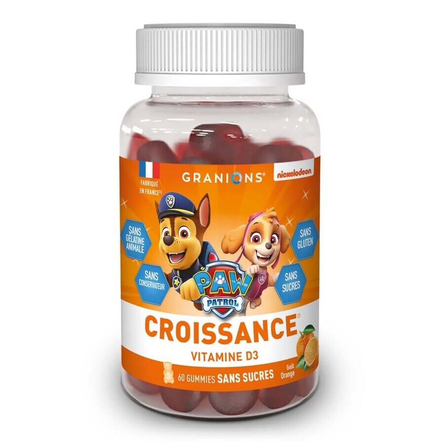 Granions Crescita di Pat Patrouille Bambino arancione 60 gomme