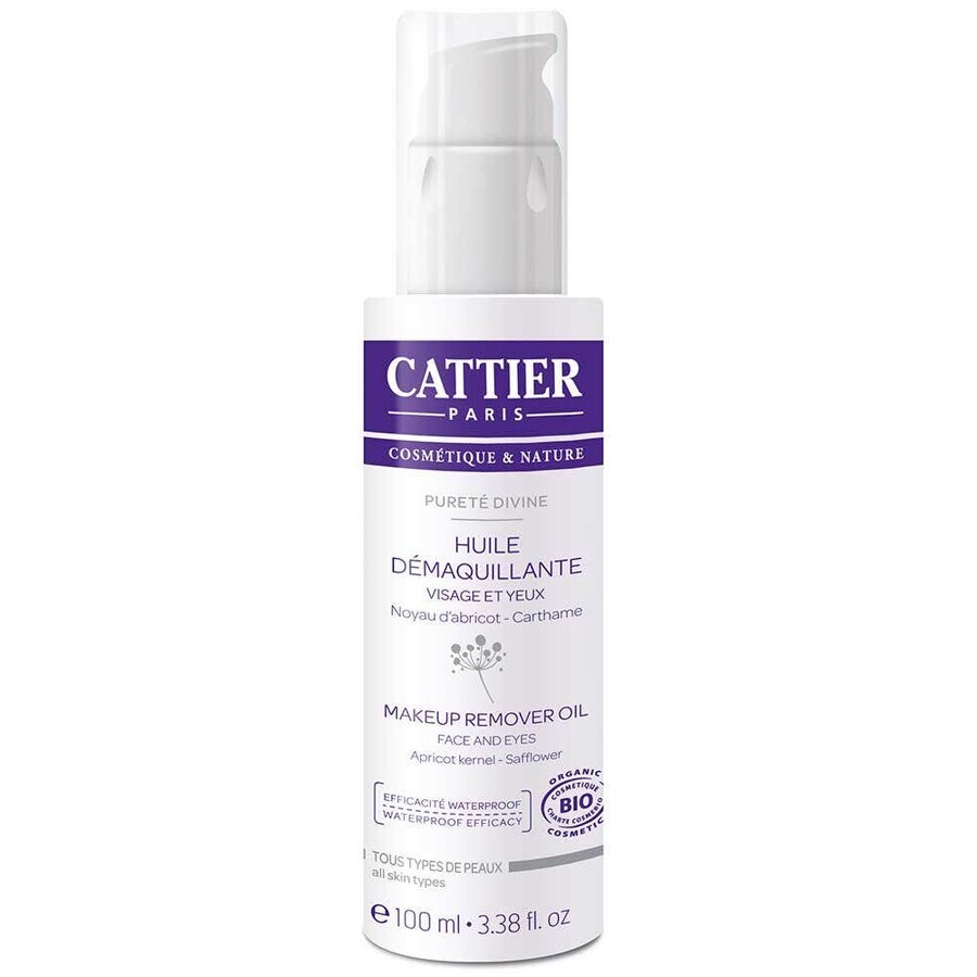 Cattier Purete Divine Huile Demaquillante Bio 100ml