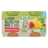 Blédina Organic fruit preserves Les Recoltes Bio From 6 months 2x130g