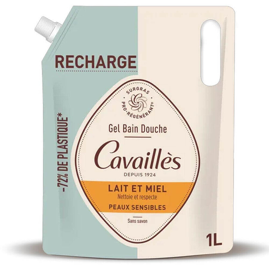 Boutique Cavaillès Eco-Recharge Gel Bain et Douche Lait et Miel Peaux Sensibles 1L Cavaillès Eco-Recharge Gel Bain et Douche Lait et Miel Peaux Sensibles 1L