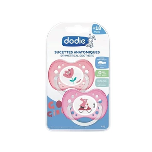 Dodie Anatomische Schnuller Fun Animals Sammlung 18 Monate und Plus x2
