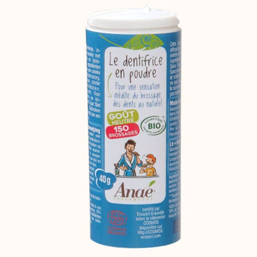 Winkel op Anae biologische tandpasta poeder neutrale smaak 40g Anae biologische tandpasta poeder neutrale smaak 40g