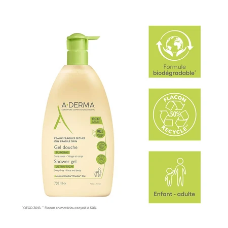 Gel de Ducha A-Derma Avena Rhealba 750ml