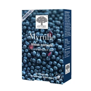 Nieuwe Nordic Blauwe bosbes 30 tabletten voor een gezond oog