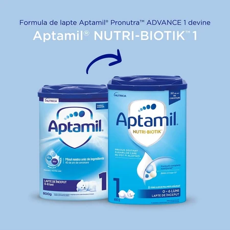 Nutri-Biotik 1 lait en poudre, 0-6 mois, Aptamil, 800 g