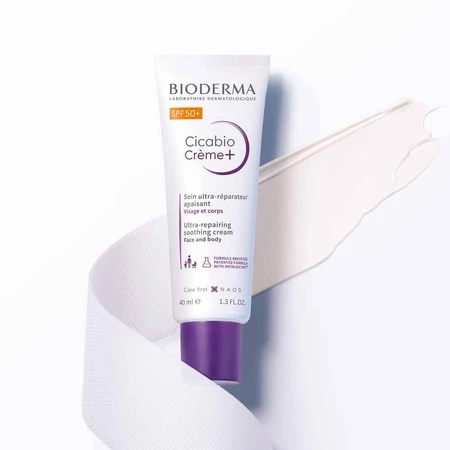 Bioderma Cicabio Beruhigende Reparaturbehandlung für geschwächte, der Sonne ausgesetzte Haut 40ml