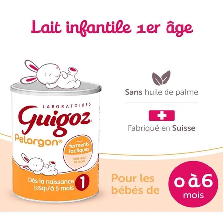 Guigoz Pelargon Lait En Poudre 1 De 0 à 6 Mois 780g